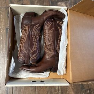 Larry Mahan Brown Heeled Boots